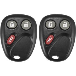 X AUTOHAUX 2pcs 315MHz MYT3X6898B Replacement Keyless Entry Remote Car Key Fob for Chevy Trailblazer for GMC Envoy 2002-2007 for Isuzu Ascender 2003-2008 for Buick Rainier 2004-2007 3 Buttons