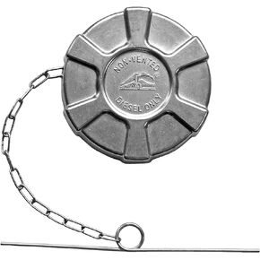 3 1/2" Nominal Non-Locking Aluminum Diesel Fuel Cap for Select Internationals