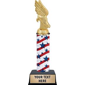 11 Inch Track and Field Trophies, Winged Foot Track Trophy with Custom Engraving, Perfect for Running Awards Prime