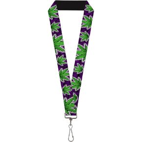 Buckle-Down Lanyard-1.0"-Marijuana Haze Purple