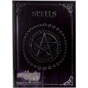 Nemesis Now B0146A3 Embossed Spell Book Purple 17cm, Coated, Wood Free Paper