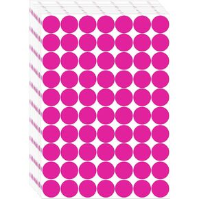 1400 PCS Pink Dot Stickers Round Color Coding Labels Polka Circle Dot Label Sticker for Office,Classroom,Papers Etc