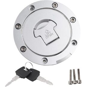 Fuel Gas Tank Cap Cover Lock Keys for CBR600RR 2003‑14 CBR600F4 F4i 2001‑2006 Motorcycle Fuel Gas Cap, Tank Cover with Lock and 2 Keys Fit for CBR600RR 2003-2014 CBR600F4 F4i 2001 2002 2003 2004 2005