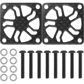 2Pcs ShareGoo Carbon Fiber RC Motor Cooling Fan Cover 30mm x 30mm Protector for ESC Motor Heatsink RC Car Boat Truck (30mm)