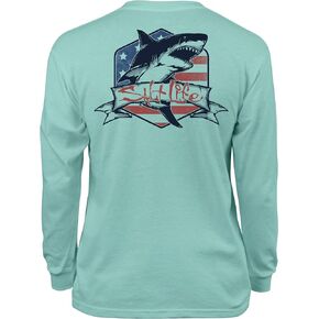 Salt Life Boy's Amerishark Youth Long Sleeve Tee
