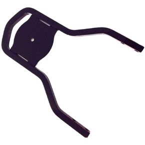 LOW short Medallion Style Sissy Bar Upright Black Passenger Backrest for Harley Davidson Softail Fat Boy Deluxe Heritage Dyna Street Bob Low Rider Sportster Iron 12" inch refer # 51851-09 or 52300024