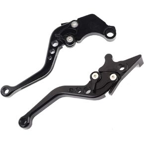 Acouto Motorcycle Brake Lever Handles for Honda Grom MSX125 - Black 13-18 Clutch Short Brake Lever Handle CNC Clutch Brake Handle Levers Replacement