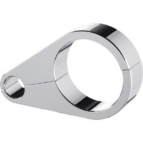 MoKitDora 1.125" Handlebar or Frame Mount Clutch Throttle Cable Clamp or Brake Line Clips Universal for Harley Honda Yamaha Suzuki 1-1/8, Chrome