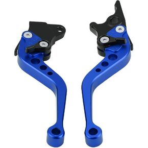 Motorcycle Clutch Lever, 7/8" Motorcycle Break and Cutch Levers for Most Motorcycle Motorbike Pit Bike Moto (Blue)