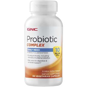 GNC Probiotic Complex Daily Need with 10 Billion CFUs | 8 Unique Strains, Including Clinically Studied Probiotics May Provide Digestive & Immune Support, Vegetarian | 90 Capsules