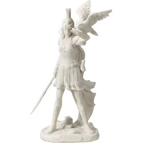 Athena - Greek Goddess of Wisdom and War with Owl Statue