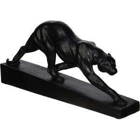 Design Toscano EU6104 Panther on the Prowl Art Deco Statue, 16 Inch, Black
