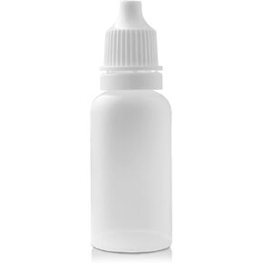 20 PCS 15ml Plastic Dropper Bottle - Squeezable Eye Dropper Bottles - Refillable Mini Dropper Bottles with Srew Cap - Ideal for Essence, Oil