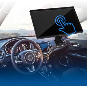 PratRaken 7" Uconnect Touch Screen Digitizer LCD Display Fit for J-eep Compass 2017 2018 2019 2020 Replace # TDO-WXGA0700K00057-V1 TDO-WXGA0700K00033-V2 Monitor Radio Navigation in Kuwait