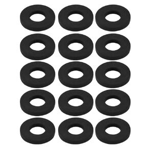 uxcell Nitrile Rubber Flat Washers 27mm OD 16mm ID 3mm Thickness for Faucet Pipe Water Hose, Pack of 15