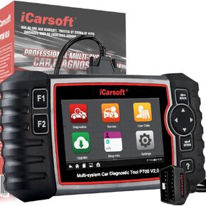 iCarsoft Auto Diagnostic Scanner P700 V2.0 for Porsche with Engine/Transmission/ABS/Airbag Diagnosis Scan,OBD2 Code Reader with Oil Reset EPB ETC+Battery/O2 Sensor/EVAP Test-2024 Newest