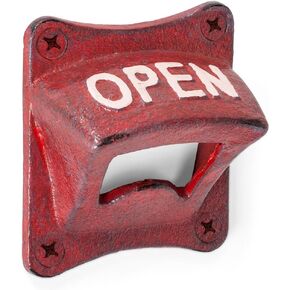 Abbott Collection 27-IRONAGE-266 Antique Red Square Wall Opener, 2.5 inches SQ