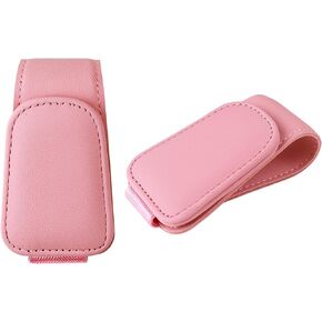 Sunglasses Holders for Car Visor, Magnetic Leather Sunglass Holder, Magnetic Glasses Holder and Ticket Card Clip