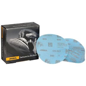 Mirka GalaxySandpaper 5 inch (125mm) - Grit 800, 50 Discs/Pack - Hook & Loop - Premium Abrasive for Epoxy Resin, Wood, Metal - Non-Clogging, Self-Sharpening Technology - Ideal for Power Sanders