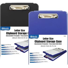 BAZIC Clipboard 1810 Storage Case, Assorted: Blue or Black, 1