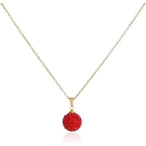 FUTIMELY Cute Red Strawberry Necklace 18k Gold Plated Strawberry Pendant Necklace Sweet Sisters Friendship Necklace Birthday Christmas Halloween Jewelry Gift for Women Teen Girls