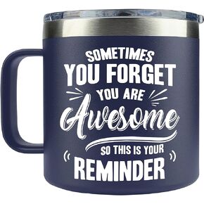 Birthday Gifts For Men Unique - Gifts For Men On Valentines, Fathers Day - Mens Gifts - 14 Oz Coffee Men Mug Stainless Steel - Inspirational, Congratulations, Funny, Gifts For Men, Dad, Husband
