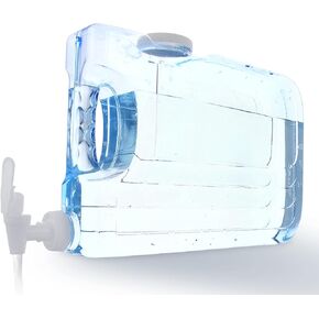 Arrow Home Products موزع مشروبات الواحة للثلاجة، سعة 2.5 جالون - موزع مشروبات بلاستيكي مع حنفية لسهولة التوزيع - بلاستيك شفاف خالٍ من مادة BPA - مقبض مريح، صنبور سهل الصب