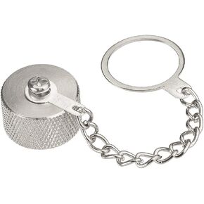 Eightwood 10pcs Protective Cover Dust Cap with Chain for N Female Connector, SO239 Connector