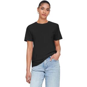 100% Cotton Premium Women's Short Sleeve Crew Neck T-Shirt, Regular Fit Casual T Shirt Tops, Basic Tees, Tshirt, Tshirt