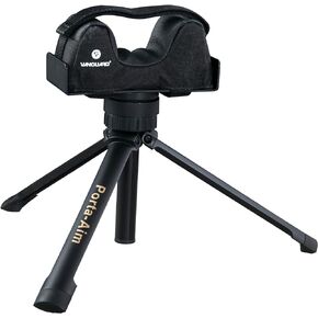 Vanguard Porta Aim Gun Rest. Compact and Portable Bench Rest. Quick Height Adjustment. Anti-Vibration Bag Rotates 360 Degrees , Black