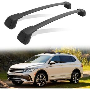 ترقية قابل للقفل الصليب بار صالح ل Volkswagen VW Tiguan 2018 2019 2020 2021 2022 2023 2024 مكافحة سرقة حامل سقفي السكك الحديدية العارضة رف أمتعة البضائع بار in Kuwait