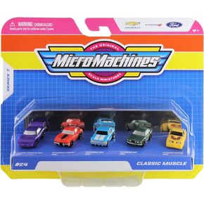 Micro Machines World Pack #24 Classic Muscle: Charger Daytona, Corvette, Nova, Mustang, Trans Am in Kuwait
