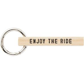 Santa Barbara Design Studio Keyring Wood Tag Face To Face Keychain, 3.75" Long, Boats Well