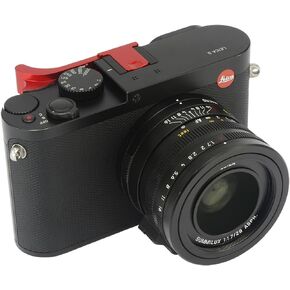 Haoge THB-LR Metal Hot Shoe Thumb Up Rest Thumbs Up Hand Grip for Leica Q Q-P QP Typ116 Typ 116 Camera Red