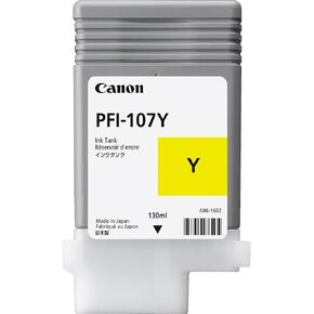 Canon PFI-107Y 130ml Ink Tank for iPF680/685/780/785, Yellow