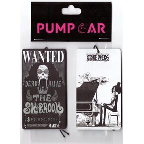 PumpCar 2 pieces brook double-sided hanging Japanese anime vanilla-scented One Piece car air freshener Cool anime hanging air fresheners for rearview mirror Car Interior Accessories Household Gifts