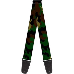 Buckle-Down Guitar Strap Camo Olive 2 Inches Wide