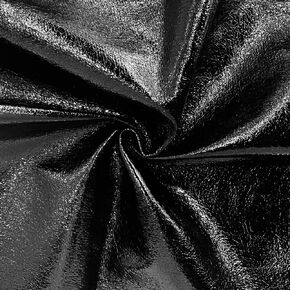 Metallic Leatherette Fabric Sold by The Yard Shiny Faux Leather Crafting Soft Faux Leather Fabric for Home Upholstery Bags Wallets Making, Silver