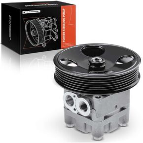 A-Premium Power Steering Pump, with Pulley, Compatible with Infiniti G25 2011-2012, M35 2006 2007 2008, 2.5L 3.5L, Replace # 96664M, 49110JK000