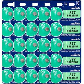 بطارية موراتا 377 SR626SW 1.55 فولت خلية زر ساعة أكسيد الفضة (100 بطارية) in Kuwait