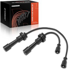 A-Premium Ignition Spark Plug Wires Set of 2 Compatible with Mitsubishi Lancer 2003 2004 2005 2006 2.0L