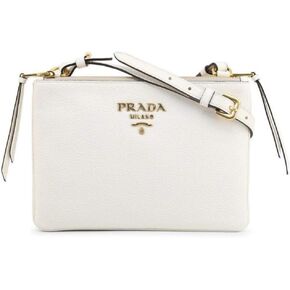 حقيبة برادا فيتيلو فينيكس كروس من الجلد باللون الأبيض 1BH046 in Kuwait