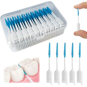 Soft Silicone interdental Brush, Braces Brush, Corrective interdental Brush, Adaptive interdental Brush, Disposable interdental Brush, Suitable for Cleaning Teeth Health (Green, 160pcs)