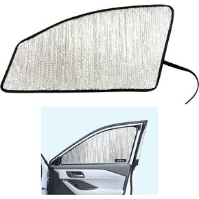 YelloPro Side Window Front Seat Sunshade (Set of 2) Custom Fit for 2021 2022 2023 2024 Nissan Rogue SUV, S, SV, SL, Platinum (Not for Sport), UV Reflector Sun Protection Accessories (Made in USA)