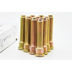 Project Innovation 63mm Total Length Long Extended Wheel Lug Studs Wheel Lug Bolts Compatible with niss Maxima m12x1.25x63 Year 1995 2021 1 Set 10pcs Gold