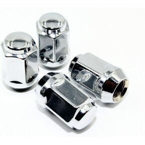 Set of 20 Veritek 1/2x20mm 13/16 Hex 1.5 Inch Chrome OEM Factory Style Acorn Conical Seat Lug Nuts for Ford Mustang Factory Wheels