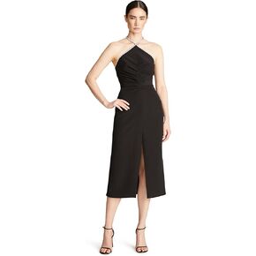 HALSTON Women's Piper Dress with Crystal Trim