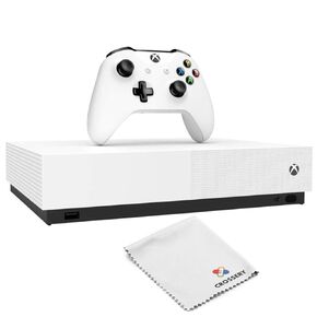 Xbox One S 1TB All-Digital Edition Console Bundle - Includes the Xbox One S Console Series, White, 1x Wireless Controller, and a Microfiber Cloth (Renewed) in Kuwait