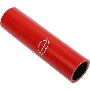 LTI Universal (203mm) 8" Length 4-Ply Reinforced High Performance Straight (32mm) 1.25" ID Coupler Silicone Hose (1.25" RED)