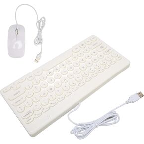 Keyboard Mouse Combo, Compact Portable USB Keyboard Mouse for Home for Office White in Kuwait